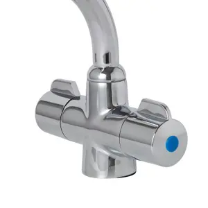 Lofoi Chrome effect Kitchen Monobloc Tap