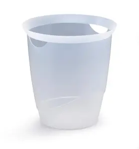 Durable TREND Plastic Waste Recycling Bin - 16 Litre - Transparent