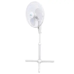 StayCool 16" (40cm) Pedestal Fan - White