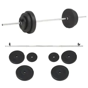 Barbell Set Fitness Gym Essential 30 kg