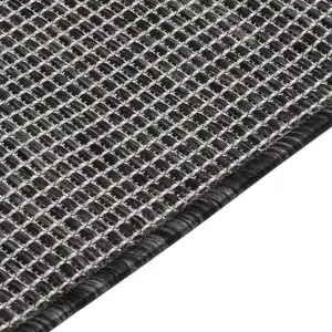 Outdoor Flatweave Rug 160x230 cm Grey