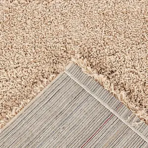 Luxurious Shaggy Rugs Soft Extra Thick Area Rugs Heavy 5cm Dense Pile for Living Room Bedroom Hallway (Light Beige 80 x 150)