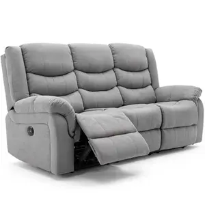 Seattle Electric Fabric Recliner 3 Seater Sofa