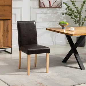 Maiolo Vegan Leather Dining Chairs - Set of 2