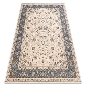 Carpet Wool NAIN Ornament, frame 7179/51643 beige / blue 120x170 cm