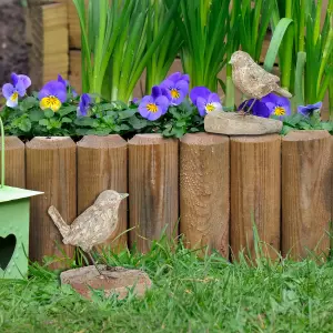 Set of Four Decorative Garden Bird Ornaments