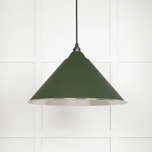 Hammered Nickel Hockley Pendant in Heath