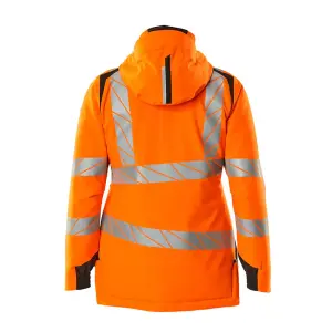 Mascot Accelerate Safe Winter Jacket for Ladies with CLIMascot (Hi-Vis Orange/Dark Navy)  (Small)