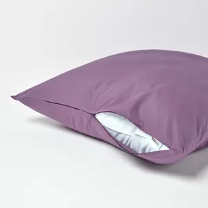 Homescapes Grape Continental Egyptian Cotton Pillowcase 200 TC, 80 x 80 cm