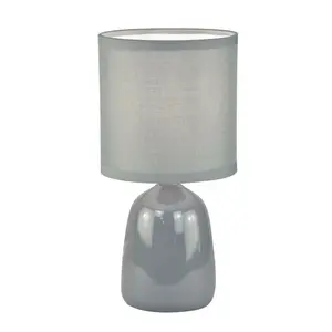 Mellisha 25.5Cm Table Lamp Set (Set of 2) Grey Glaze / Grey