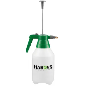 Hardys 1.5 Litre Garden Pressure Sprayer - Easy Hand Pump Action, Adjustable Nozzle, for Watering, Weed Control, Chemical Product