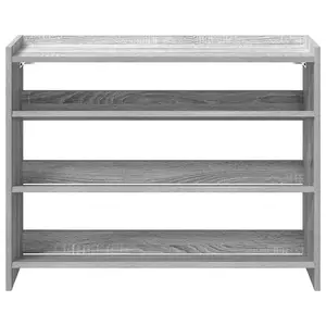 Berkfield Shoe Rack Grey Sonoma 80x25x61.5 cm Engineered Wood