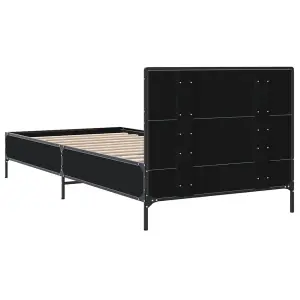 Berkfield Bed Frame without Mattress Black 90x190 cm Single