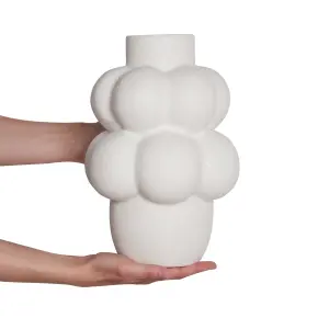 Flower Vase VIMBA Ceramic Off-White