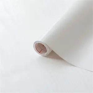 15m x 67.5cm White Wood Effect Self-Adhesive Vinyl Decor DIY Arts Craft Furniture