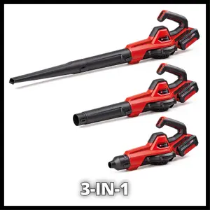 Einhell Cordless Leaf Blower 18V Power X-Change 250kmh With Battery And Charger - 3-in-1 functionality GE-UB 18/250 Li E