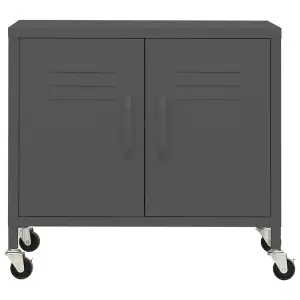 Berkfield Storage Cabinet Anthracite 60x35x56 cm Steel