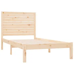 Berkfield Bed Frame Solid Wood 90x200 cm