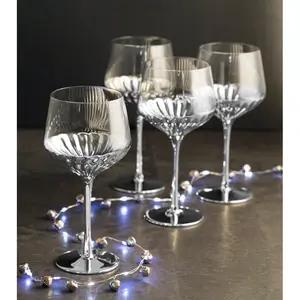 Rodney 100ml Red Wine Glass Set (Set of 4) Platinum