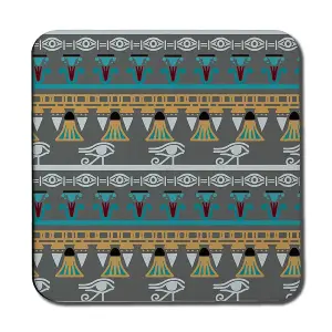 Tribal art, Egyptian vintage ethnic silhouettes (Coaster) / Default Title