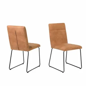 Davina Upholstered Dining Chair (Set of 2) Brown