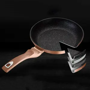 URBNLIVING Height 11.8cm Berlinger Haus 10Pc Rose Gold Cookware Set Aluminium Non Stick Pots Pans Induction Tools