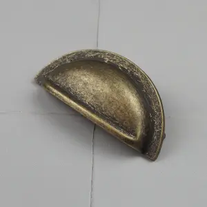 76mm Antique Brass Cup  Cabinet Handle