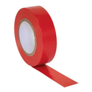 Sealey PVC Insulating Tape Electrical PVC 19mm x 20M Red Pack of 10 ITRED10