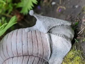 Large Stone Cast Snail Garden Ornament