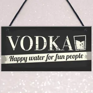 Red Ocean Vodka Novelty Sign Funny Friendship Man Cave Bar Pub Hanging Plaque Gift For Men