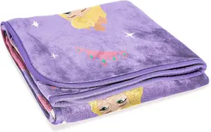 Disney Princess Hang Out 130 x 150cm Fluffy Throw Blanket