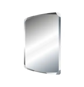 Julia Rectangular Bevelled Edge Frameless Mirror (H)70cm (W)50cm