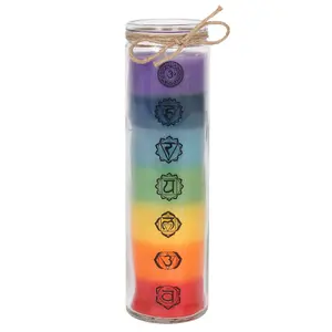 Tall Chakra Candle Holder Design