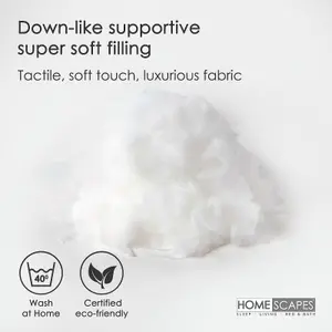 Homescapes Super Microfibre Cushion Pads - Luxury Cushion Filler and Inserts 40 x 30 cm (16 x 12")