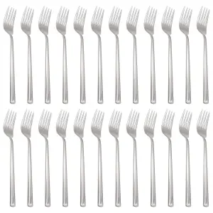 Tondo Stainless Steel Dinner Forks - 21.5cm - Pack of 24