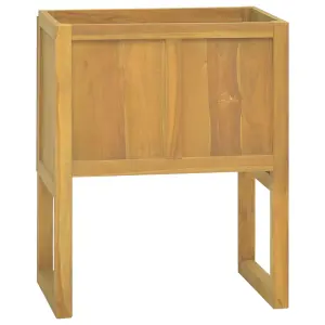 Berkfield Bathroom Cabinet 60x45x75 cm Solid Wood Teak