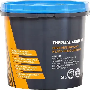 Wallrock Thermal Liner Adhesive Ready Mixed Heavy Duty Wallpaper Paste 5kg