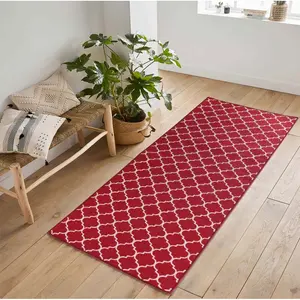 Dawson Door Mat Red / 80cm W x 300cm L