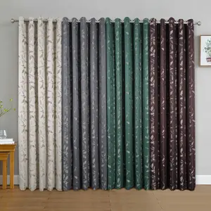 Home Curtains Lorenzo Fully Lined 65w x 72d" (165x183cm) Green Eyelet curtains (PAIR)