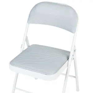 Set of 4 Chairs SPARKS Light Grey