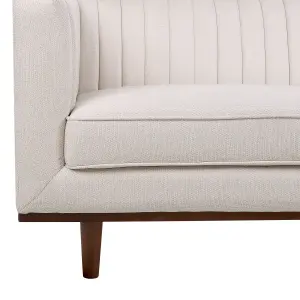 3 Seater Fabric Sofa Beige SKAULE