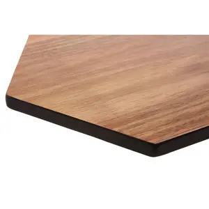 Interiors by Premier Socorro Hexagonal Black Edge Chopping Board