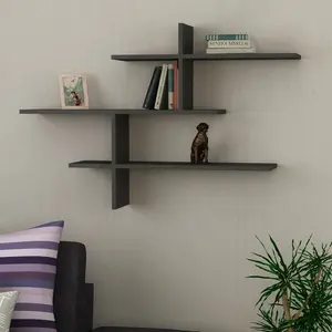 Felicia 3 Piece Floating Shelf Anthracite