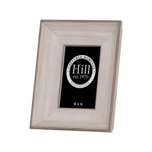 Hill Interiors White Washed Wood Photo Frame 4x6