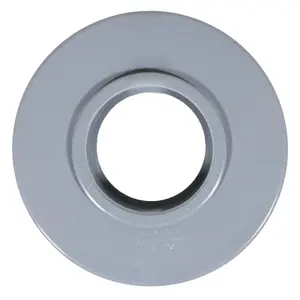 SPARES2GO 110mm Soil Pipe Reducer + 50mm Boss Adaptor Solvent Weld Waste Push Fit Seal Kit (Grey)