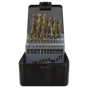 Sealey HSS Drill Bit Set 25pc Edge Ground - Metric DIN 338 S0938