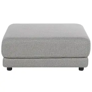 3 Seater Fabric Sofa with Ottoman Light Grey SIGTUNA