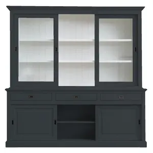 Anneros Display Cabinet Anthracite Grey