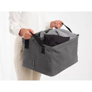 Brabantia Foldable Laundry Basket Pepper Black