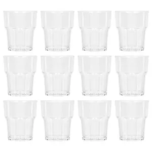 Reusable Plastic Tumblers - 260ml - Pack of 12